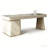 Sintered Stone Top Desk with Handcrafted Leather Wrap-1640310002