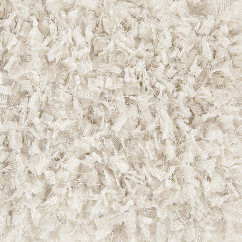 Tapis blanc à poils longs Jolynn, Rectangle 9 pi x 13 pi