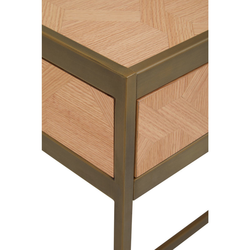 Hijinio Metal Base Writing Desk