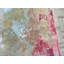 Tapis brun / rose noué à la main de conception unique 2 pi x 3 pi Midfrost