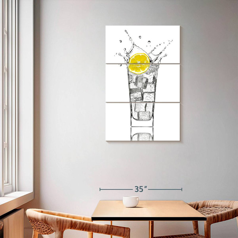 Yarlin Lemon Soda Water, 57" H x 36" W