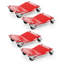 Heavy Duty Steel Car Mover Dolly, 2/4 Piece Car Wheel Dolly Set, Single 1500lbs Capacity Car Tire Dolly for Moving Cars, Trucks, Trailers,Motor,Boats