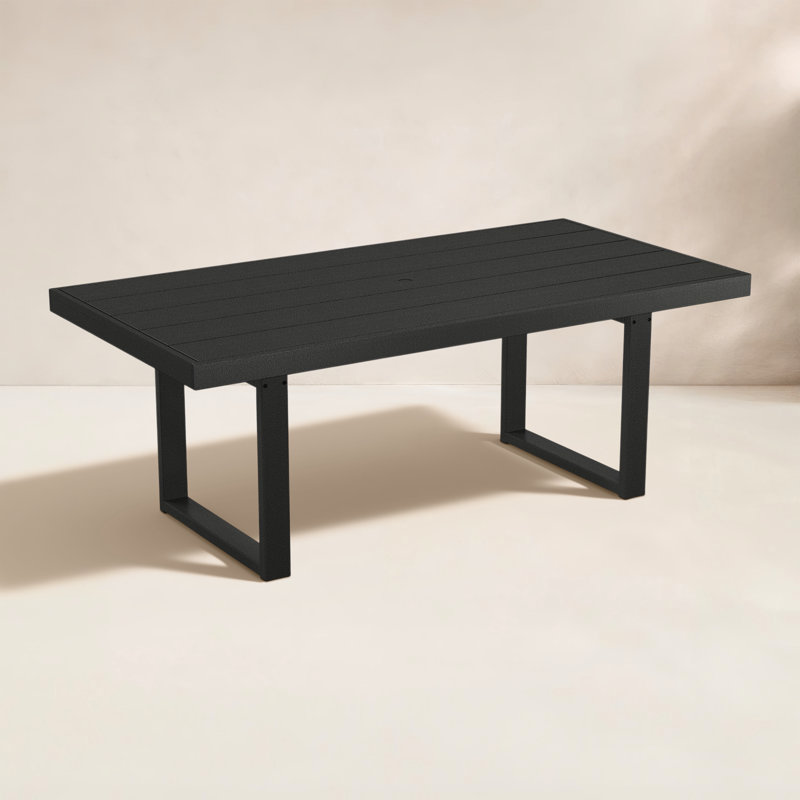 Table de salle à manger Edge, Noir