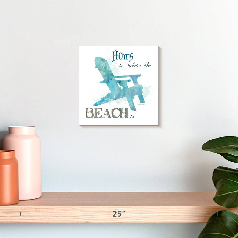 Enseigne murale de chaise de plage Khylige, H 10 po x l 10 po