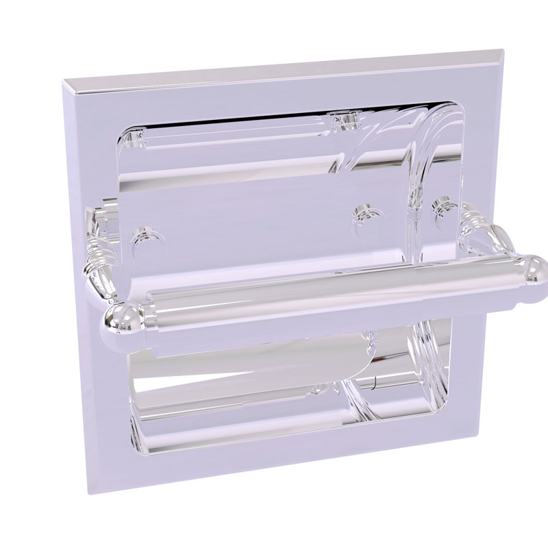 Porte-papier hygiénique encastré Regal, Chrome poli