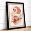 Flamingo in Bloom Botanical - Framed Print-1327721048-1327721051