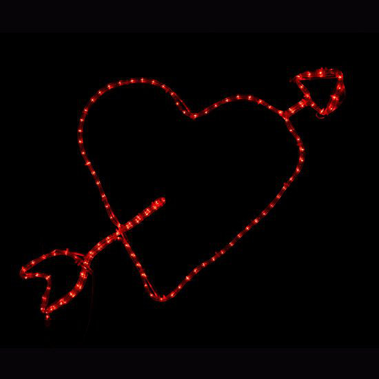 Saint-Valentin dynamique avec cœur et flèche