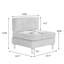 Fauteuil capitonné en velours côtelé-1283549082