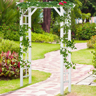 Tonnelle de jardin en bois pour mariage et cérémonie Outsunny