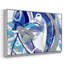 «Blue Flow», reproduction sur toile encadrée-92477648-92477654