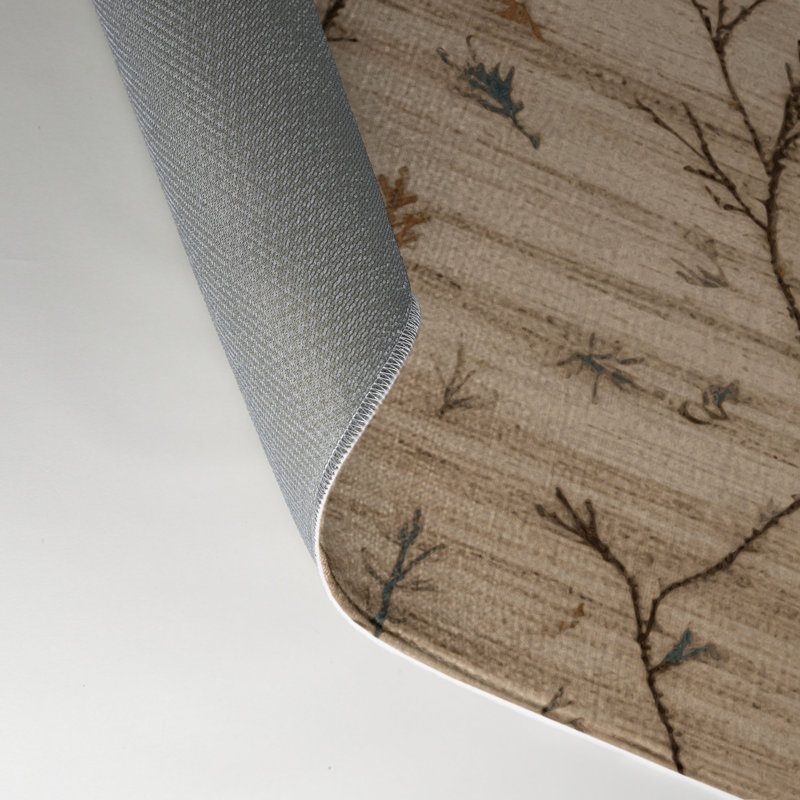 Tapis d'intérieur et d'extérieur brun Nature