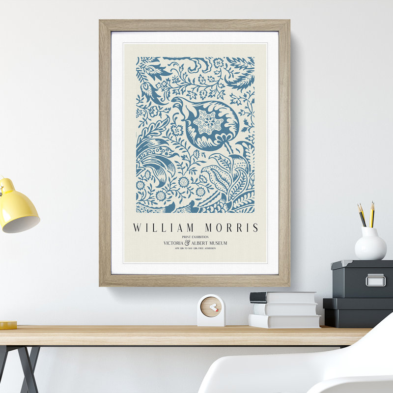 Indian Pattern Vol.2 by William Morris - Picture Frame Painting, Oak Framed, 48cm H x 36cm W x 2cm D