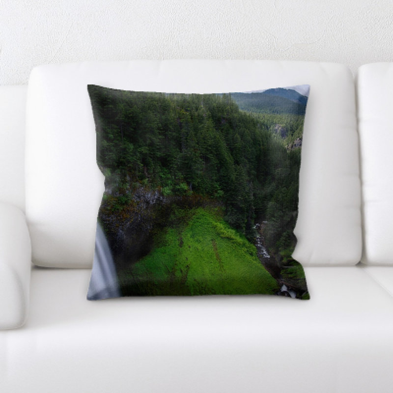 Waterfall Microsuede Reversible Throw Pillow