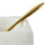 Fenster White Marble Salt Bowl with Gold Stainless Steel Spoon-1896829937