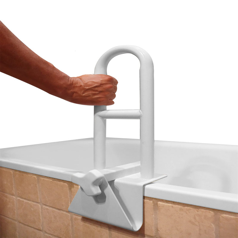 Bathtub Grab Rails For Bathroom, Support Grab Handles For Disabled, Bathtub Grab Bars For Elderly, Handrail For Bathroom, White Bathtub Safety Rail For Adults