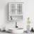 Cardonas Removable Over-The-Toilet Bathroom Wall Cabinet with Glass Doors, Adjustable Shelf & Open Storage-565280570