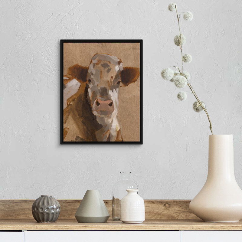 East End Catti II - reproduction d'art sur toile, H 15,7 po x l 12,7 po x P 1,75 po, Cadre flottant noir