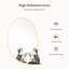 Miroir mural irrégulier, miroir en bois asymétrique-1881263301