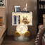 Table de chevet en forme d'astronaute avec lampe de rangement Moon, table d'appoint créative en résine, convenant à la chambre à coucher et au salon