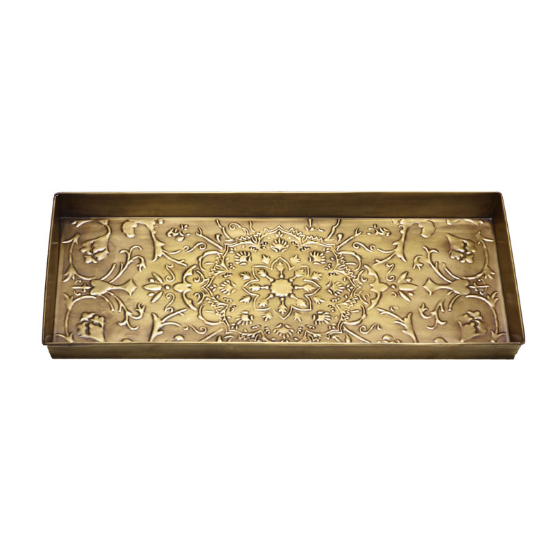 Tapis-décrottoir intérieur laiton antique 30 po x 13 po