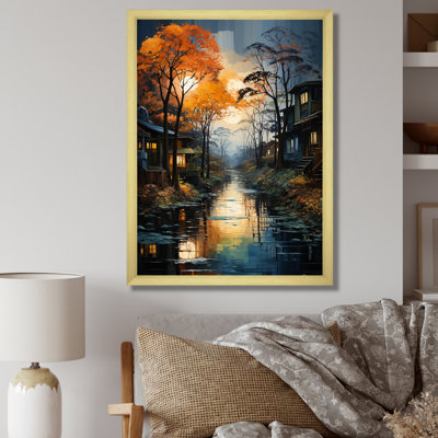 «Tranquil Lakes Rivers Urban Symphony I», reproduction sur toile