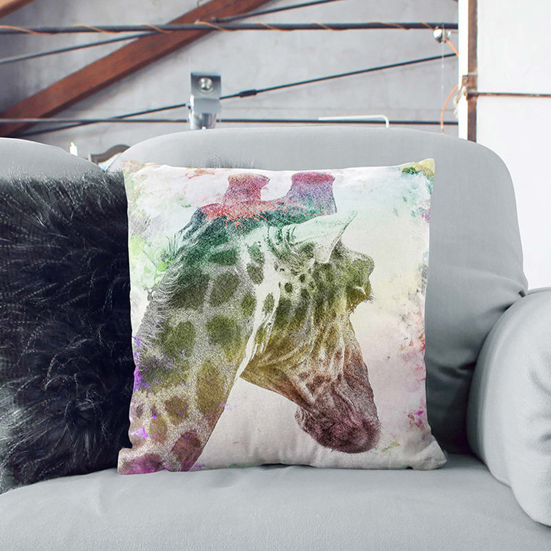Square Throw Cushion, 40cm H x 40cm W x 15cm D