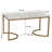 Halfmoon Engineered Wood and Iron Coffee Table-2110301477