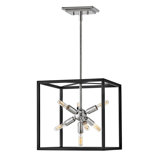 Aros 7-Light Convertible Cube Pendant By Lisa McDennon
