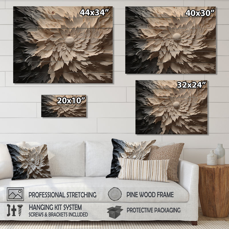 Minimalisme, beauté, sérénité, art I - Art minimaliste sur bois de pin naturel, H 30 po x l 40 po