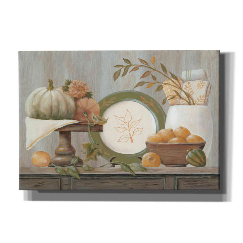 «A Harvest Kitchen» par Pam Britton, H 18 po x l 26 po x P 0,75 po