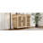 Culinary Rolling Kitchen Island with Rubberwood Countertop & Ample Storage-123751511