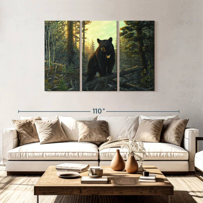 Brampt Black Magic Bear, 48" H x 74" W