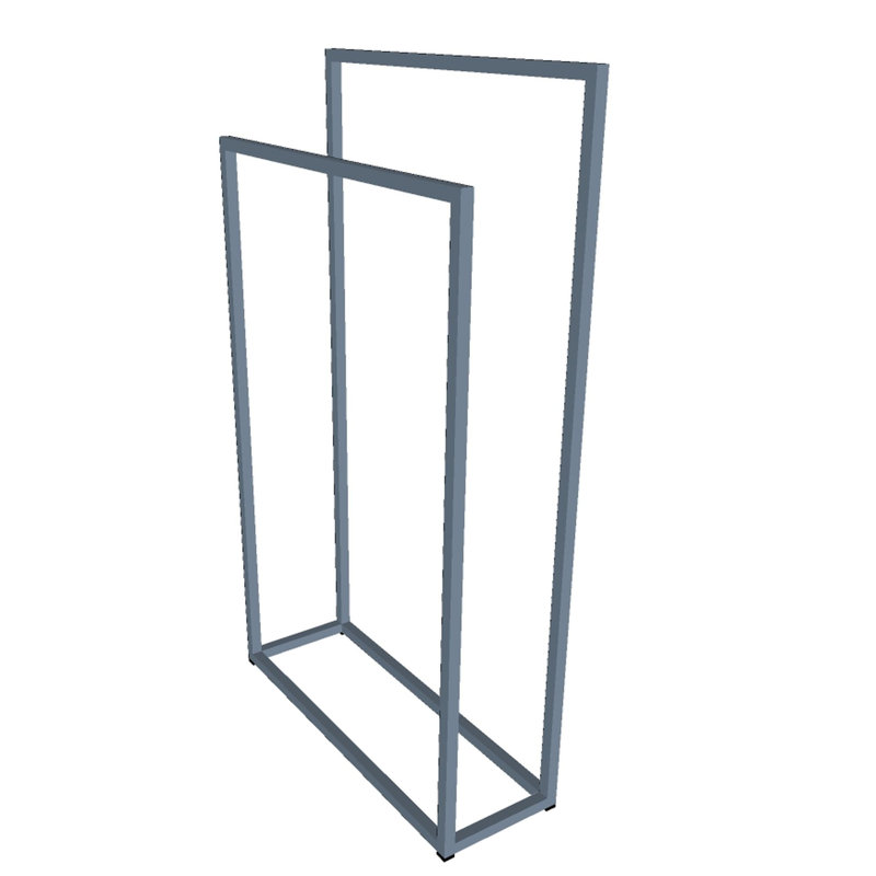 Hoopes 2 Freestanding Towel Stand, Grey