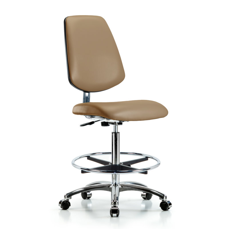 Chaise de dessin Kendal, Roulettes, Taupe