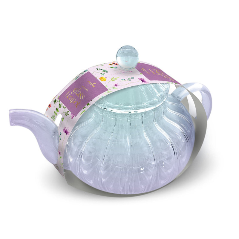 Metro Lane 1000ml Glass, Green/Purple
