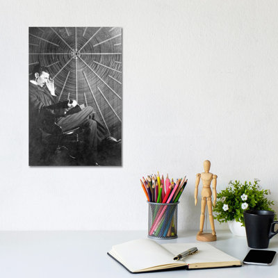 Nikola Tesla (1856-1943) - Wrapped Canvas Print