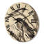Horloge murale monochrome en bois-63904010