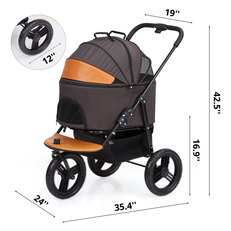 Foldable Pet Jogger Stroller with