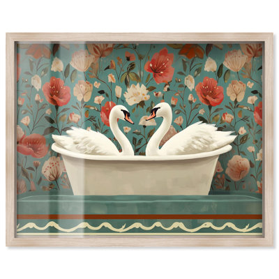 «Lovebirds» Soak Shadowbox Print Farmhouse Art par Art Remedy