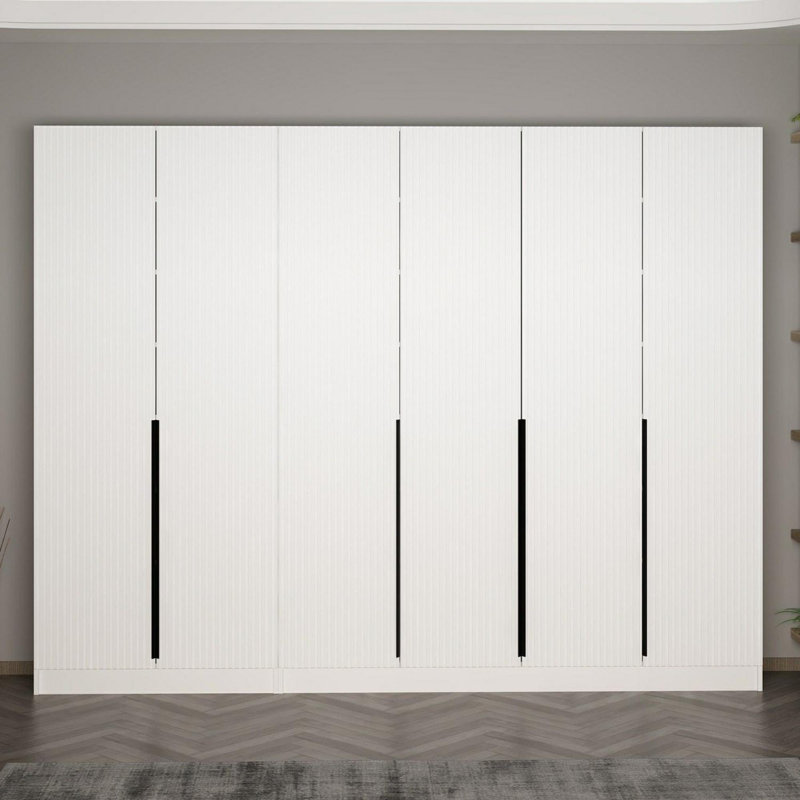 Modern Hall Stand, White, 106.3 x 82.7 x 13.8 inches | 100% Melamine Coated Particle Board, Thickness: 0.7 inches | Stylish & Functional Storage Solution for Entryway, Perfect for Organizing Shoes & Coats