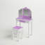 Ensemble de coiffeuse pour enfant en bois massif avec miroir Hannakaisa-1450721289