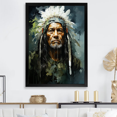 " Native Sioux Chief Portrait "