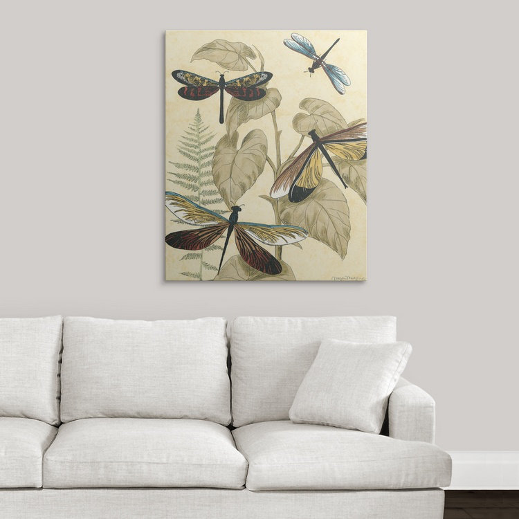 « ii » megan meagher, impression Graphic Dragonflies, H 48 po x l 38 po x P 1,5 po, Toile