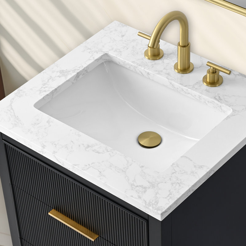 Emma 24" W Single Vanity, Black
