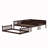 Triple Wood Bunk Bed, With Ladders, Guardrails-1429399474