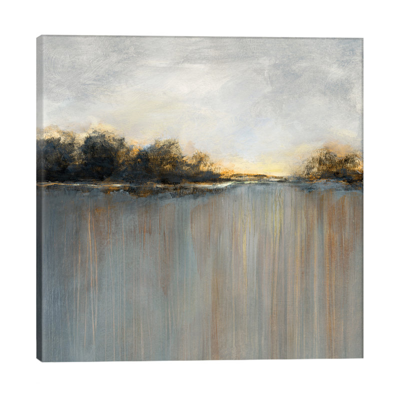 Rainy Sunset I by Nan - Wrapped Canvas Painting, 45.72 cm H x 45.72 cm W x 3.175 cm D