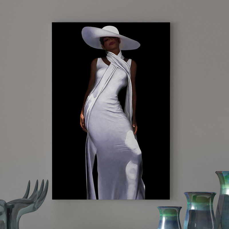 « high mode ébène africain american » par staci maxwell, impression sur toile tendue, H 45 po x l 30 po x P 1,5 po