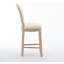 Ensemble de 2 tabourets de bar en bois massif avec tabourets en bois