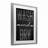 Wash And Dry Black Minimal Framed Print Under Glass, design by Marcus Prime-647230688-647230620