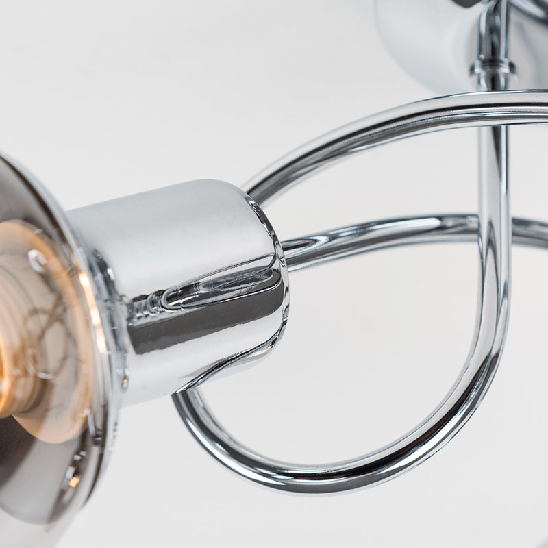 Aysu Glass Semi Flush Mount, No